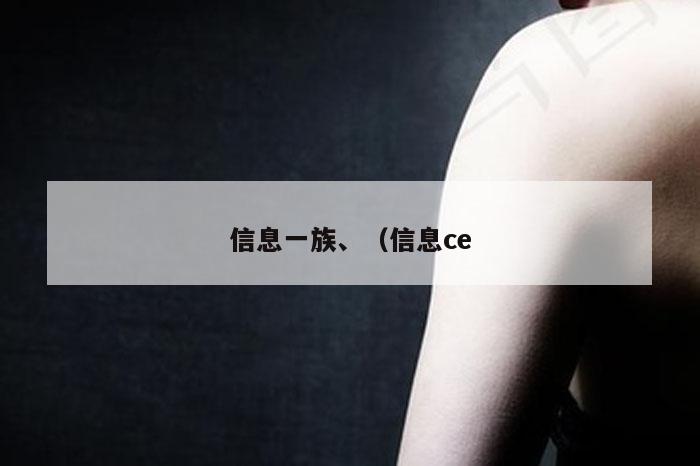 信息一族、（信息ce